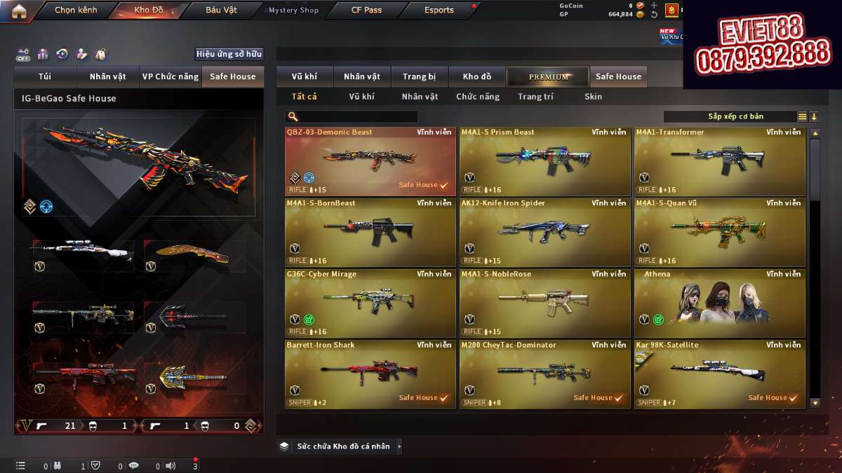 shop acc cf uy tin gia re